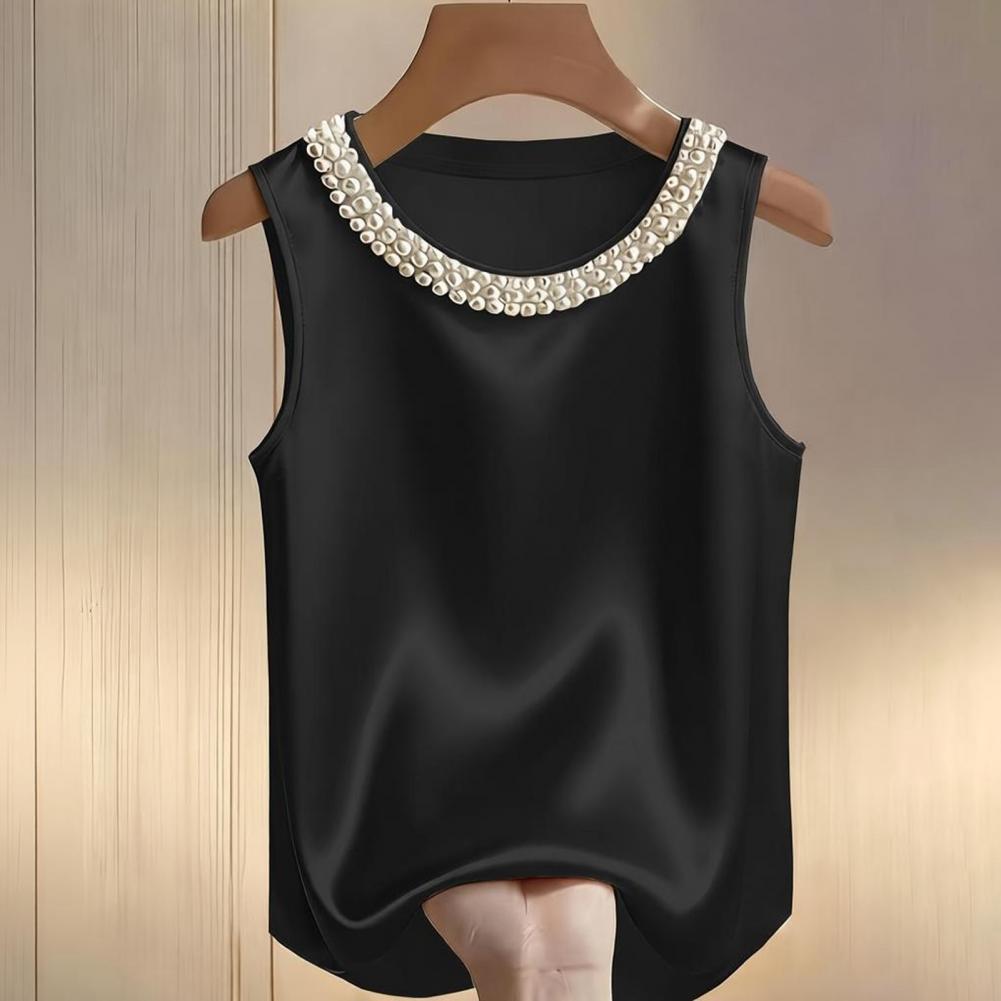 Women'S Formal Wear Blouse - Silky Vest Women’s Silky Satin Vest