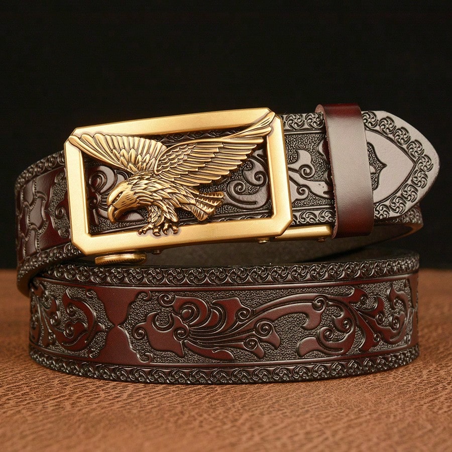 Women Formal Wear Western - Western Cowboy Genuine Leather Belt -