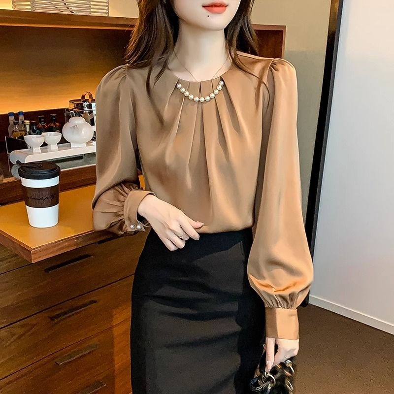 Office Outfits Round Neck Fema - Women'S Formal Wear Blouse reseña y precio