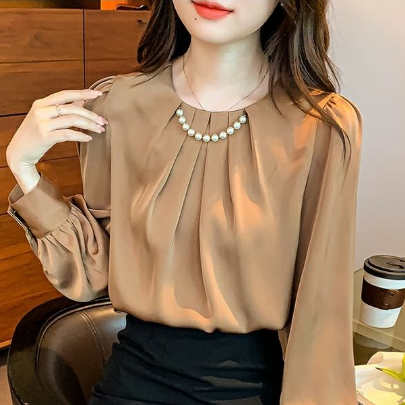 Office Outfits Round Neck Fema - Women'S Formal Wear Blouse reseña y precio