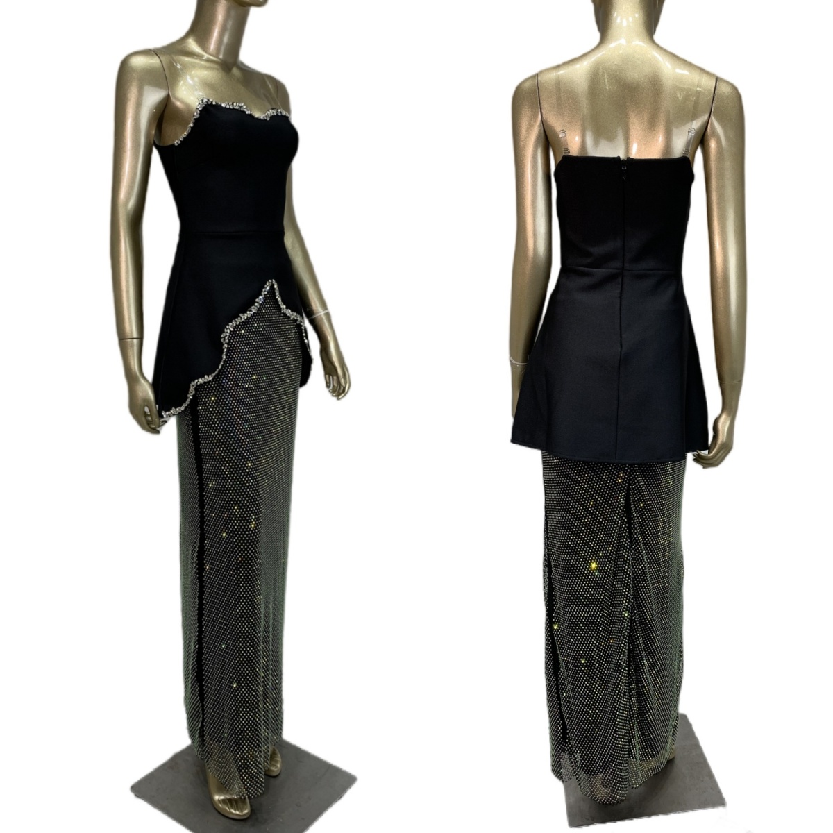 Formal Rhinestone Black Sexy D - Women Formal Wear Photoshoot reseña y precio
