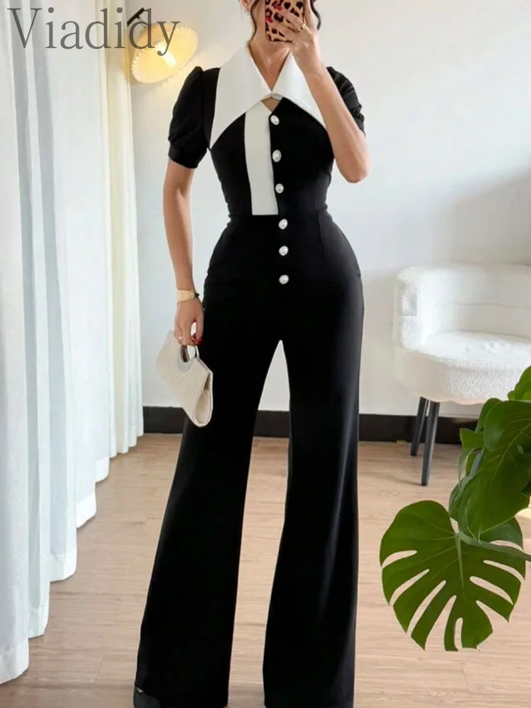 Women's Elegant Color Block La - Women'S Formal Jumpsuit Evening Wear reseña y precio