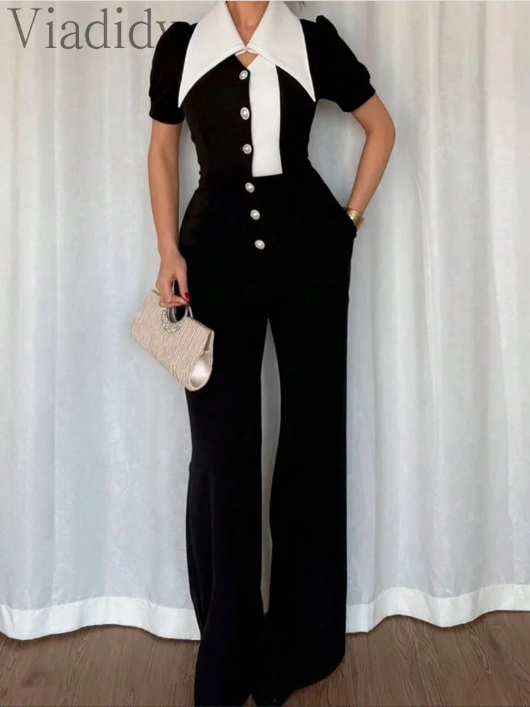 Women's Elegant Color Block La - Women'S Formal Jumpsuit Evening Wear reseña y precio