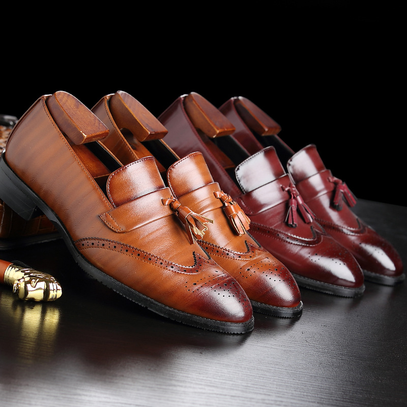 Classic Men's Leather Tassel L - Formal Wear Women'S Loafers reseña y precio