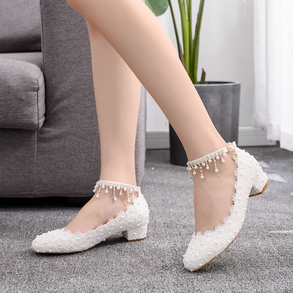 Women's Closed Toe Low Chunky  - Women'S Formal Wear To A Wedding reseña y precio