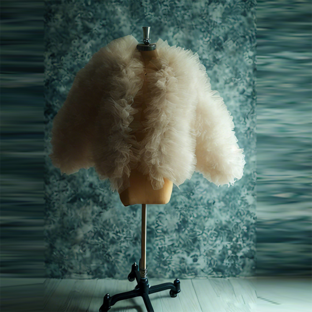 Charming Beige Ruffles Tulle T - Women Formal Wear Photoshoot reseña y precio