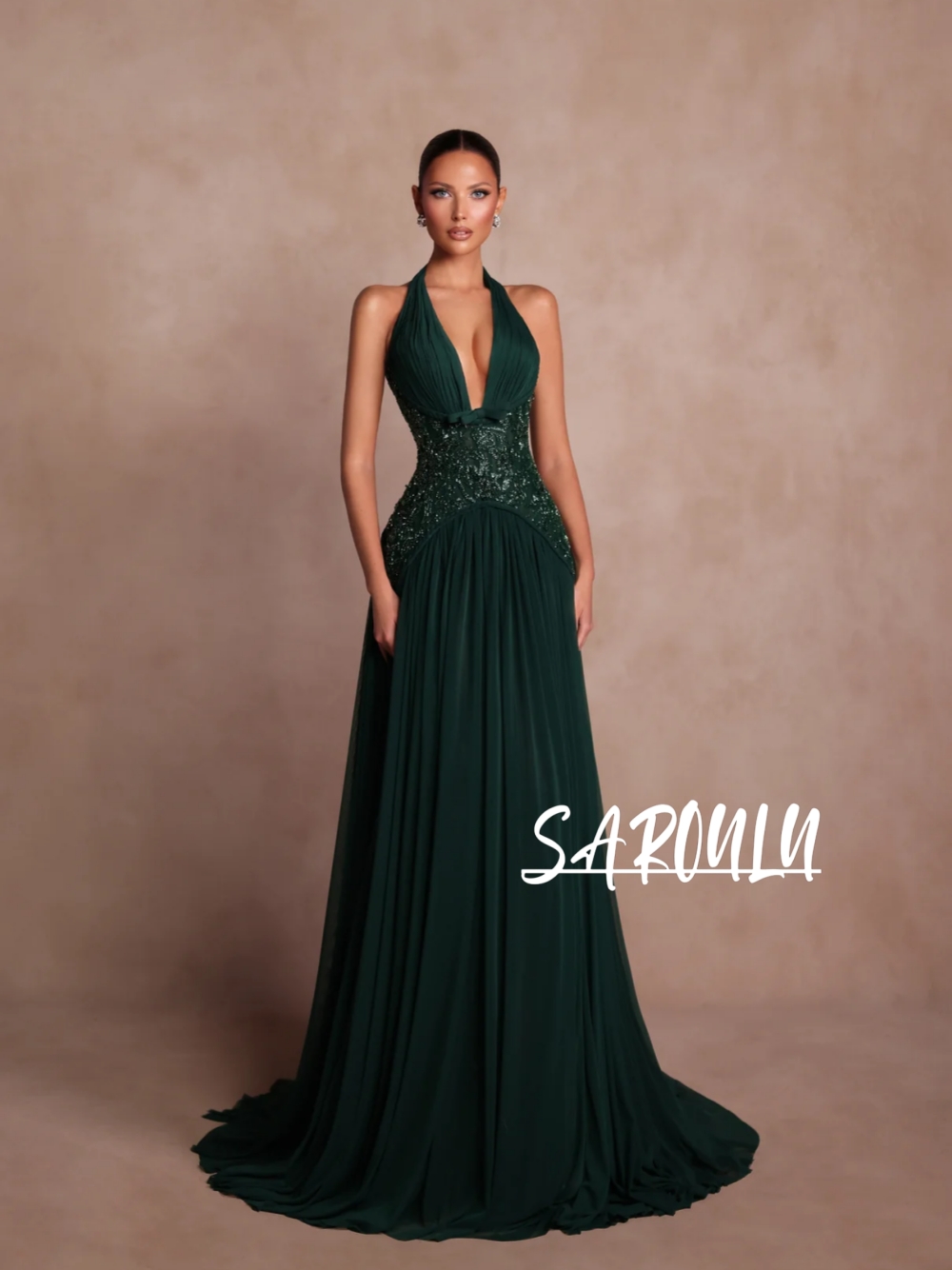 Plus Size Green A Line Evening - Formal Gala Wear Women reseña y precio