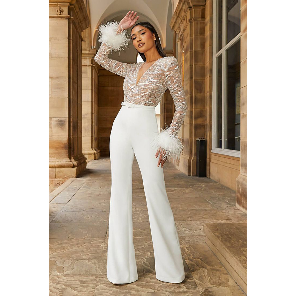 Chic Evening Dress Jumpsuits f - Women'S Formal Jumpsuit Evening Wear reseña y precio