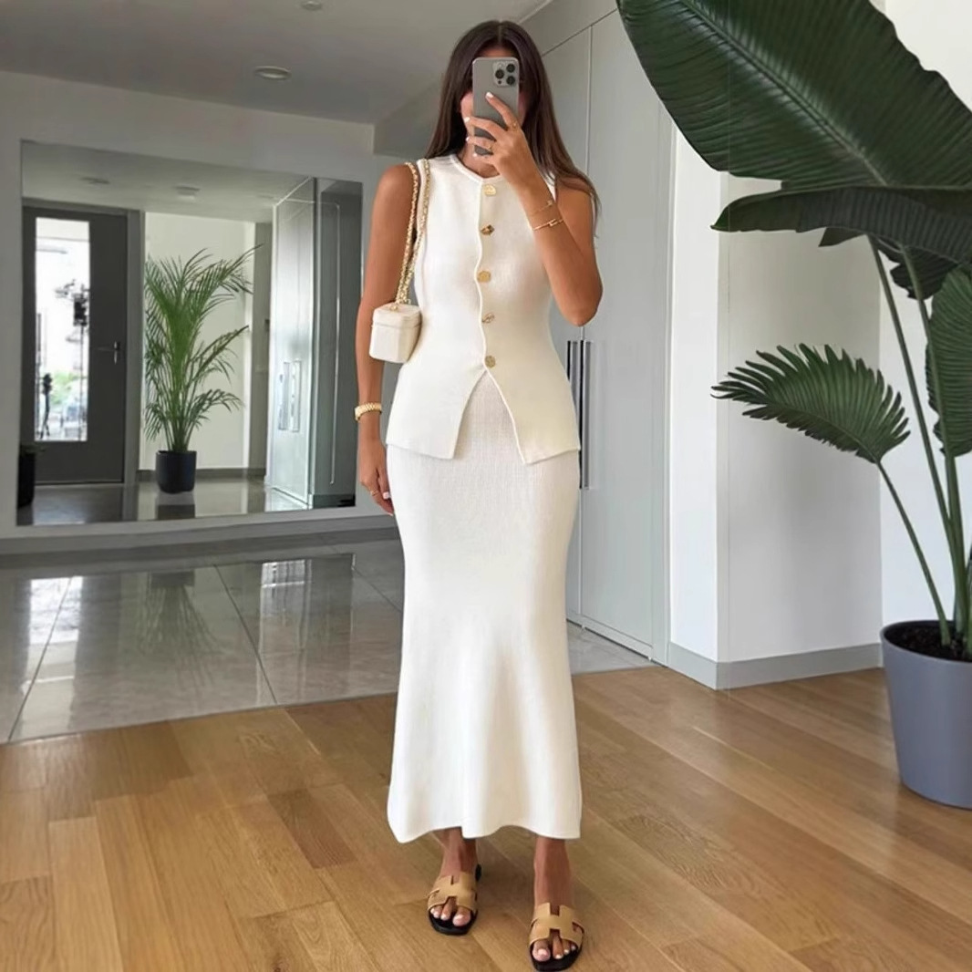 Round-neck Single-breasted Sle - Women Formal Office Wear Tops reseña y precio