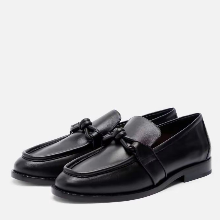 Women's Leather Knot Detail Lo - Formal Wear Women'S Loafers reseña y precio