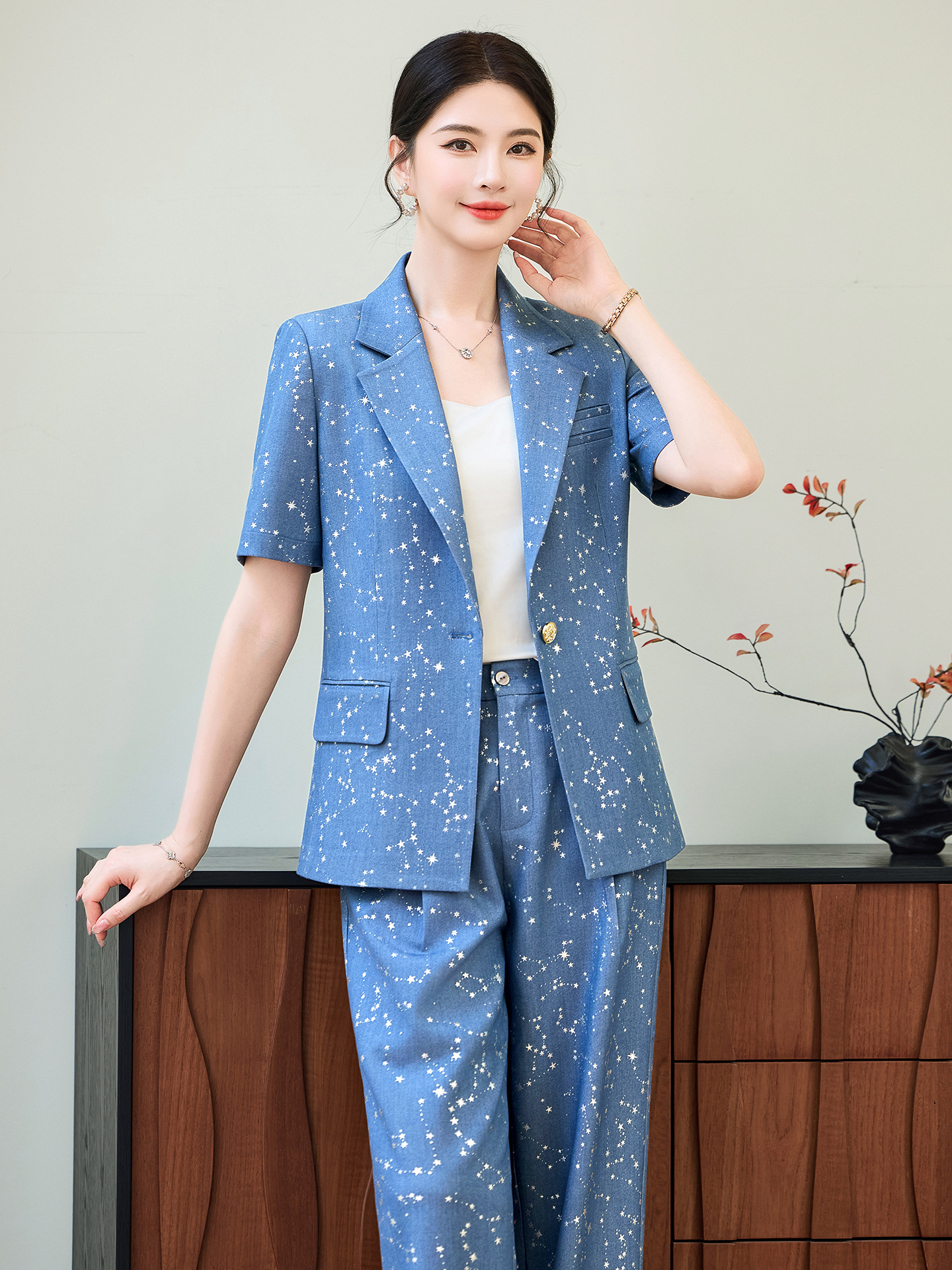 Fashion Blue Yellow Short Slee - Yellow Formal Wear Women reseña y precio