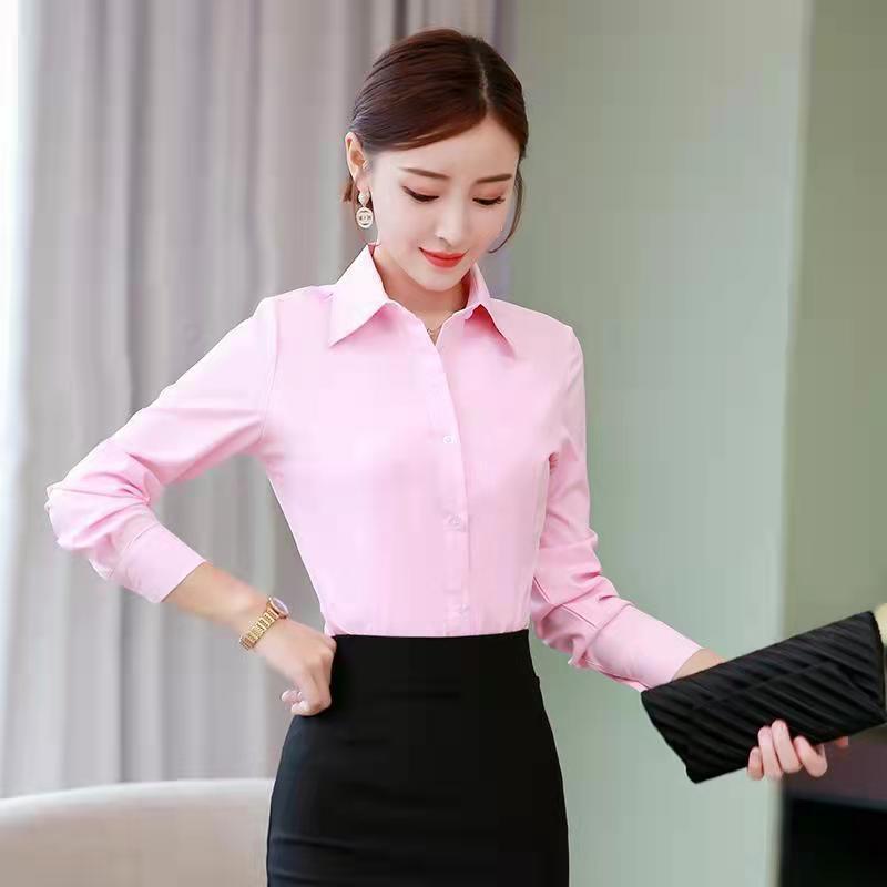 Korean Slim Black White Blouse - Women'S Formal Wear Blouse reseña y precio