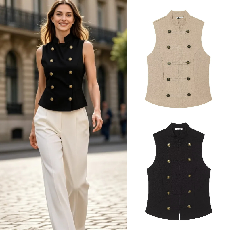 Women's Slim Fit Sleeveless Bu - Women'S Formal Wear Blouse reseña y precio