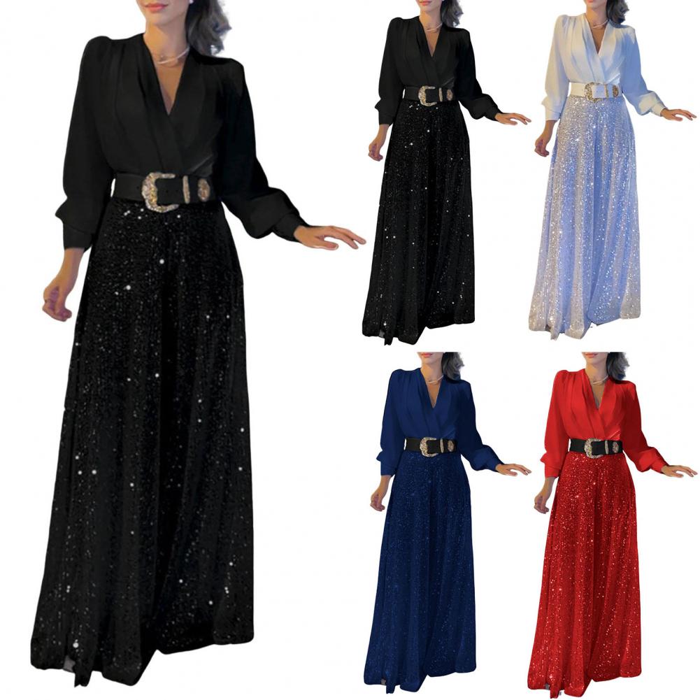 Wide-leg Jumpsuit Lady Evening - Women'S Formal Jumpsuit Evening Wear reseña y precio