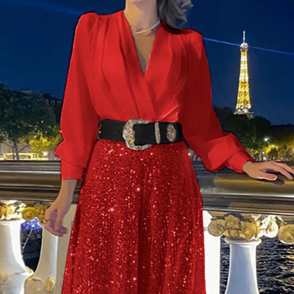 Wide-leg Jumpsuit Lady Evening - Women'S Formal Jumpsuit Evening Wear reseña y precio