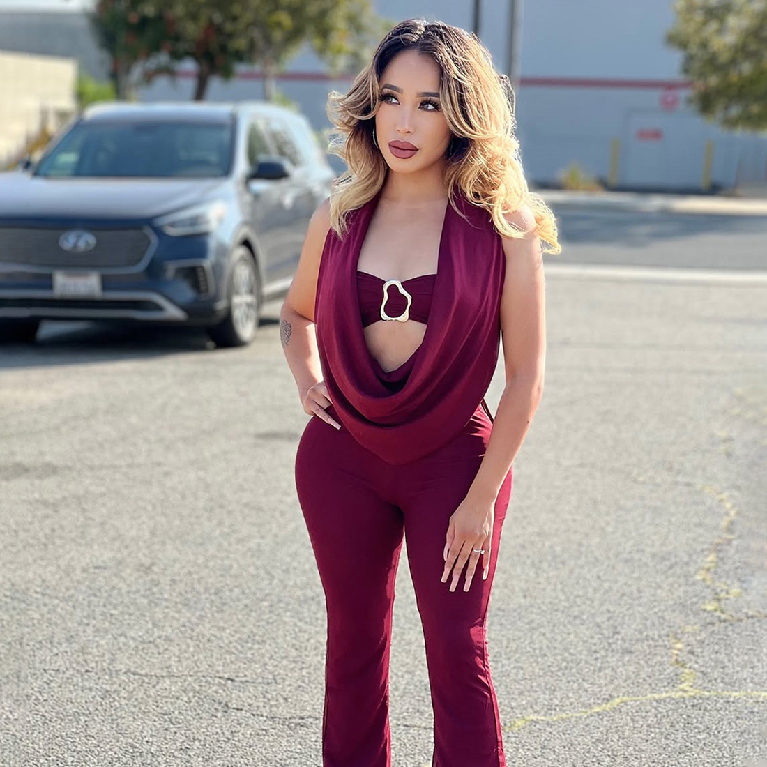 Black Women Jumpsuit 2 Pieces  - Women'S Formal Jumpsuit Evening Wear reseña y precio
