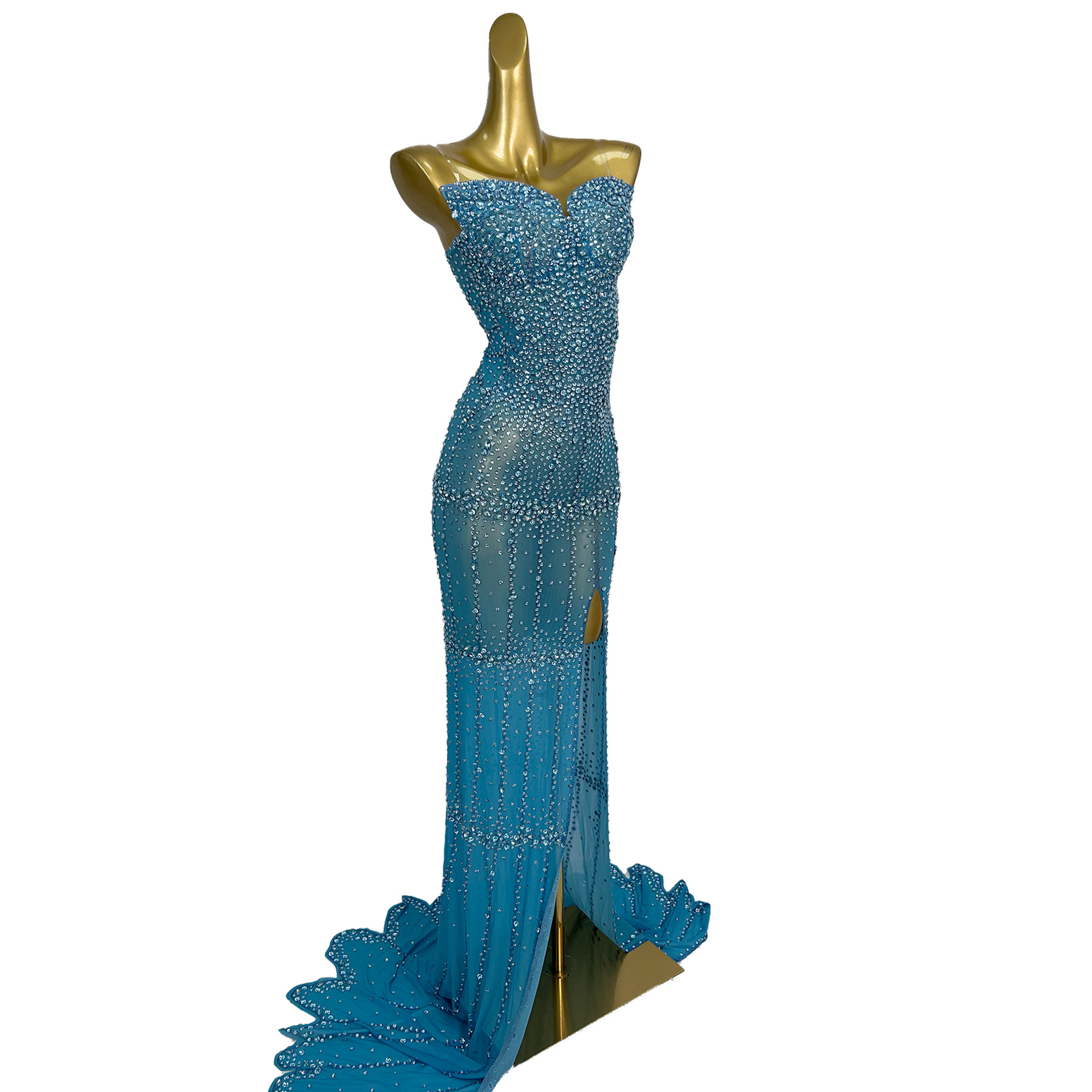 High-end Wedding Sparkly Cryst - Women Formal Wear Photoshoot reseña y precio