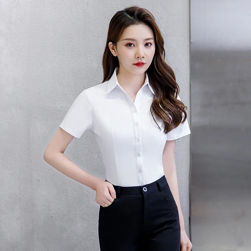 Women's Formal Short Sleeve Bu - Women'S Formal Wear Blouse reseña y precio