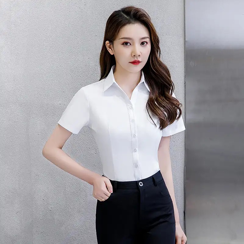 Women's Formal Short Sleeve Bu - Women'S Formal Wear Blouse reseña y precio