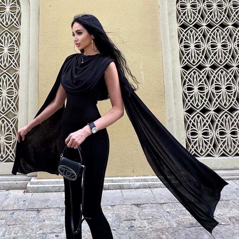 Black Women Jumpsuit Sexy Slee - Women'S Formal Jumpsuit Evening Wear reseña y precio