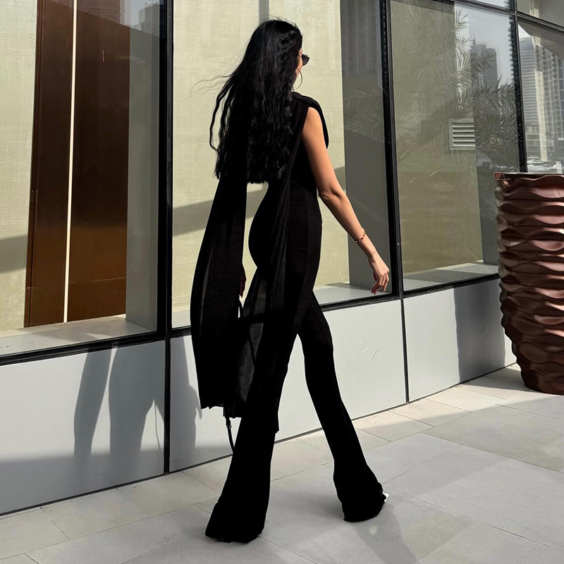 Black Women Jumpsuit Sexy Slee - Women'S Formal Jumpsuit Evening Wear reseña y precio